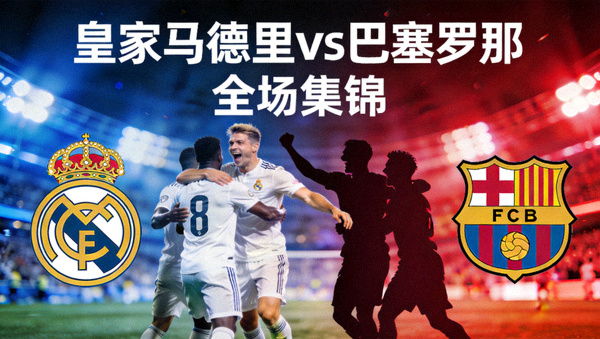 皇家马德里对阵巴塞罗那全场集锦封面图